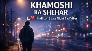 Khamoshi Ka Shehar 🖤🌙 | Hindi Lofi | Alone Night Sad Vibes