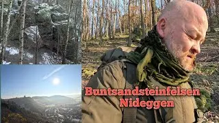 Winterwanderung mit Overnighter!! Buntsandsteinfelsen Nideggen