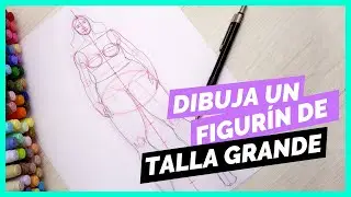 💜 ✍  ¿Cómo dibujar un FIGURÍN de TALLA GRANDE? 💜
