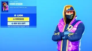Fortnite *NEW* STREET STRIKER SKIN..! (ITEM SHOP Showcase) Fortnite Battle Royale