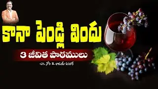 కానా పెండ్లి విందు 3 జీవిత పాఠములు  - The Wedding Feast at Cana - Dr. Noah