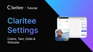 Colors, Text, Grids & Statuses | Claritee Settings Panel