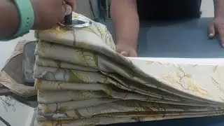 Dry-Cleaning Curtains lining steam press