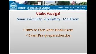Anna university open book exam | Exam Pre-preparation | How to get pass mark easily