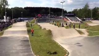 Quillan Isidore's crash at Birmingham bmx track