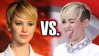 Miley Cyrus VS Jennifer Lawrence: BEST PIXIE CUT!?