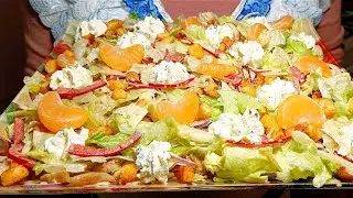EINFACHER NEUJAHRSSALAT 🥗 Sie essen ihn zuerst!!!