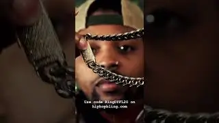 HipHopBling VVS Moissanite Miami Cuban Chain Styling with @kingdyfl on IG
