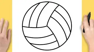 How to Draw a Volleyball Step by Step | Easy Sports Drawing Tutorial