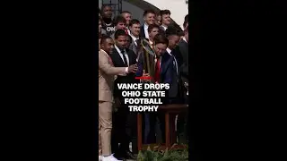 Vance drops Ohio State football trophy