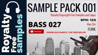 Bass Guitar Sample - Free samples - Bass Sample 027 - Sample Pack 001