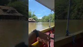 Alone with the boat driver along the river #slowliving #slowlife