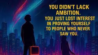 You Didn&rsquo;t Lack Ambition You Just Lost Interest In Proving Yourself