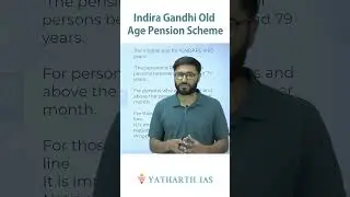 Indira Gandhi Old Age Pension Scheme | EPFO APFC Exam 2023 | Labour Laws, IR & Social Security