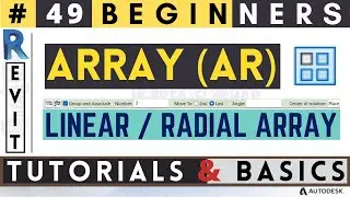 #49 Beginners / Array / How to use Array (AR) / Revit Tutorials & Basics / #revit #createghar