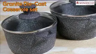 Wonderchef Granite Die cast Casserole