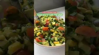 12 days of Christmas recipes 🎄 mango and avocado side salad 🥑 #salad #saladrecipe #sidedish