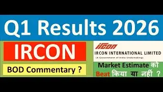 IRCON Q1 results 2026 | IRCON results today | IRCON Share News | IRCON Share latest news