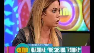 La respuesta de Pia Shaw ante la acusaci&oacute;n de Maradona - AM