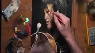 ELVIS PRESLEY  IN OIL SPEED PAINTING TRIBUTE
