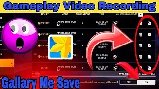 How To Save Free Fire Replay Video In Gallery || Free Fire Record Video Save To Gallery