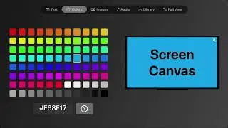 Digital Signage for Small Business for APPLE TV.  Simple, Instant & Affordable! Screen Canvas DEMO.