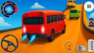 Mega Ramp Bus Stunts Simulator &ndash; Extreme Coach Bus Racing & Driving Challenges Level 53-58