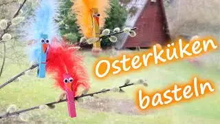 K&uuml;ken aus W&auml;scheklammer zu Ostern basteln - schnell & einfach