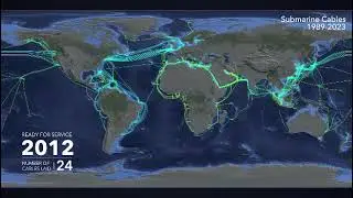 Evolution of the Network of Submarine Cables for Data Transmission and Internet (1989-2023) - ESRI