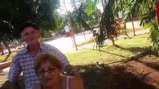 3 countries in one glance, Brazil, argentina, Paraguay. Puerto Iguazo  town walking street tour
