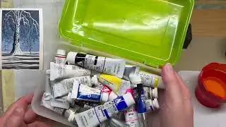 Пейзаж гуашью и акварелью, вдохновлённый Эйвиндом Эрлом.