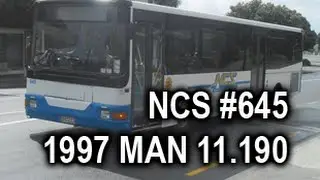 NZ Coach Service (NCS) #645 - EPIC 1997 MAN 11.190 (Designline) - Kapiti Line Rail Replacement