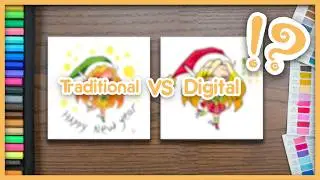 Art Challenge: Same Drawing Traditional VS Digital!