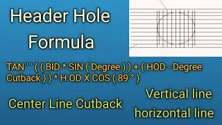 Lateral Ka Header Hole Marking Formula With Scientific Calculator Easy Marking With