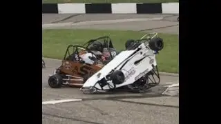 Quarter Midget Racing Wrecks and spin outs