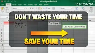 excel auto adjust column width 🔥 time save karne ka simple trick | excel short hindi #excel 