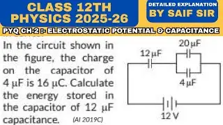 In the circuit shown in the figure, the charge on the capacitor of 4 &mu;F is 16 &mu;C.Calculate the...