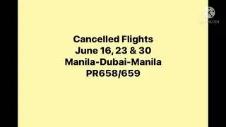 FLIGHT ADVISORY: Pal Airlines