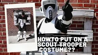 How to put on a STAR WARS BIKERSCOUT / SCOUT TROOPER costume. Please like and subscribe for more!