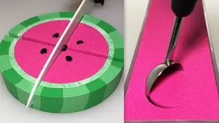 1 Hour Satisfying Kinetic Sand   Cutting and Soap Cubes | (no talking) Satisfying ASMR Videos
