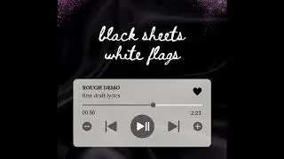 Tonya Von Tess - Black Sheets, White Flags (guitar demo)