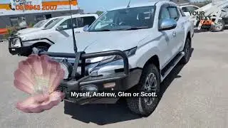 🦪2019 TRITON GLS PREMIUM 4x4 PEARL WHITE ARB BULLBAR ROLLER SHUTTER For Sale Low KM Best 4WD Dealer
