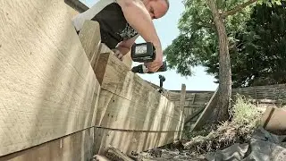 Freddo Reno Retaining wall and back yard clean up day 2