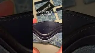 gucci jeans / denim cardholder 💙👖💳 shop at unico13.com #gucci #gucciwallet #guccibag