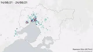 COVID19 Exposure Sites in Greater Melbourne