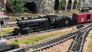 Lionel Legacy Mr Muffin Custom run Erie 4-6-0  2431972 on the Train Layout.