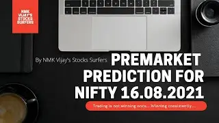 Nifty Premarket Prediction For 16.08.2021 Using Elliott Wave Theory (ENGLISH)