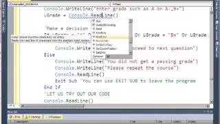 Example of a Small Visual Basic Program utilizing If-Else (attachments included)