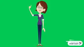 Green Screen Character animation Powtoon- Woman