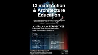Climate Action and Architecture Education Australasian Perspectives